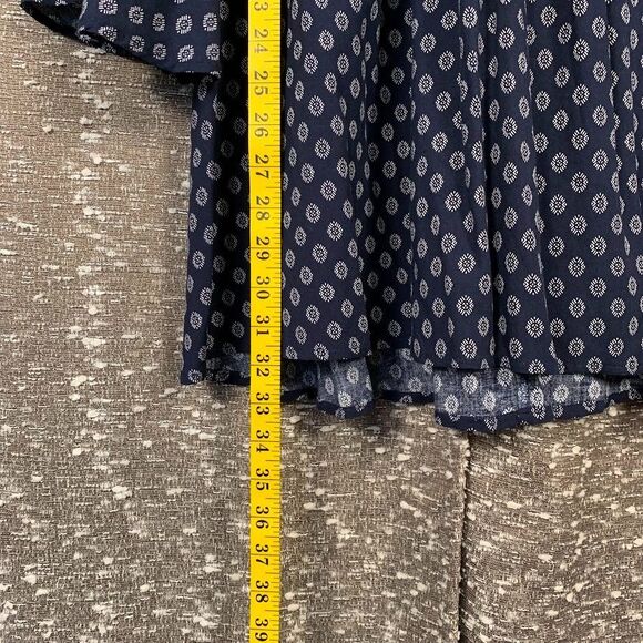 Umgee Lace Bell Sleeve Boho Blue Mini Dress Women's‎ Small - Picture 9 of 12